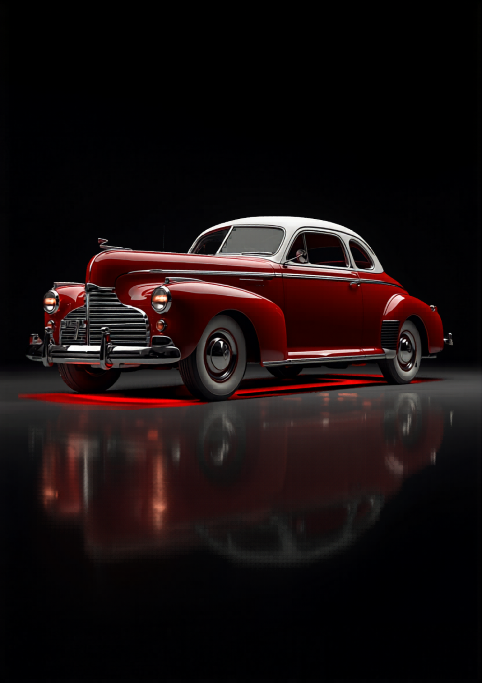 1941 Oldsmobile Series 60 Coupe — Cherry Red & White